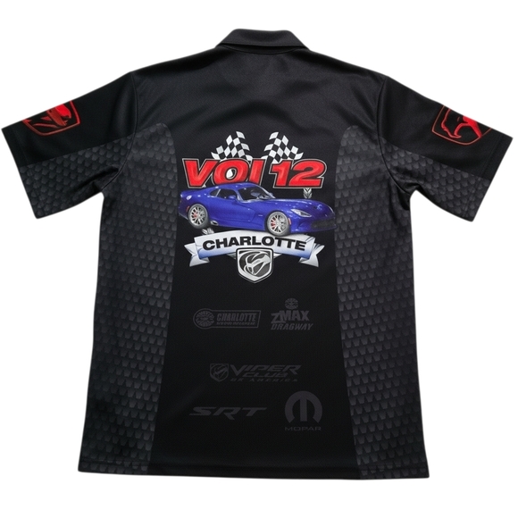 Vol 12 Charlotte Racing | Snap Front Performance Collared Shirt | Men's Small - Picture 3 of 10